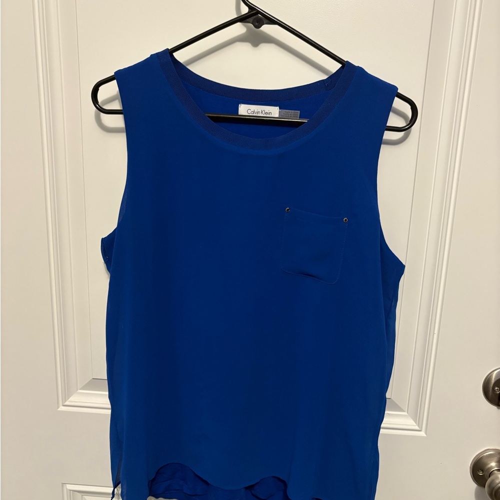 Calvin Klein Women's Vibrant Blue Tank Top